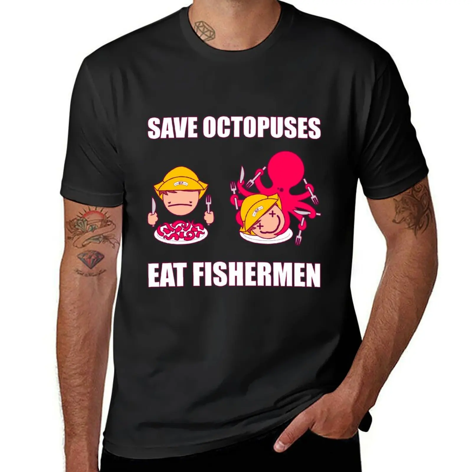 SAVE OCTOPUSES T-Shirt blanks blacks cute clothes hippie clothes men t shirts