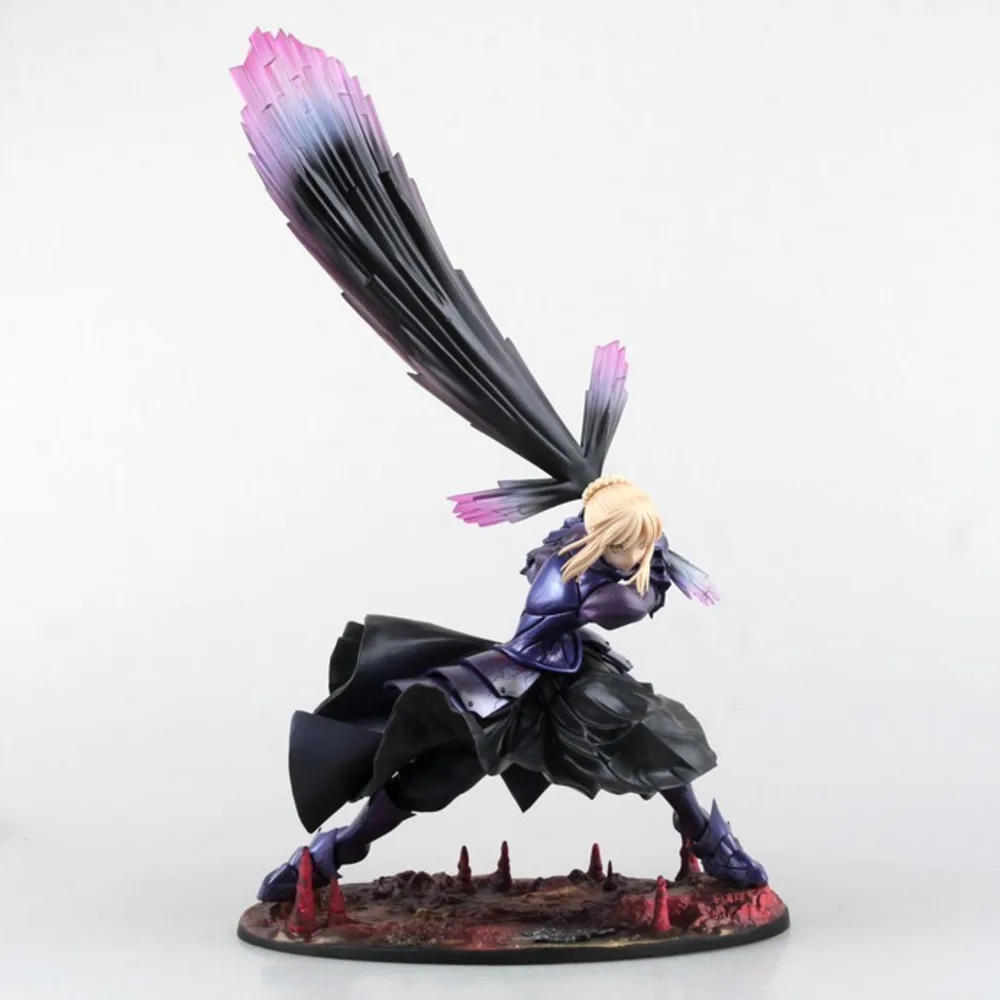 

18CM/7.09IN Fate/Stay Night Altria Pendragon Black Saber Hammer Anime Action Figure Model Multi-Jointed Toy Garage Kit Gifts