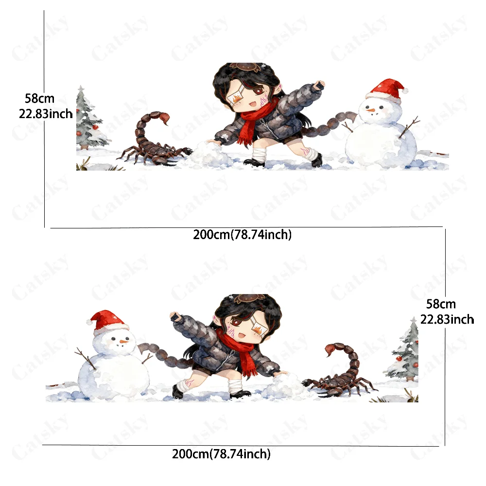 Scorpion Girl Creative Pattern Stickers Car Body Door Side Fashion Stickers Two pieces of decoration suitable for all cars car v