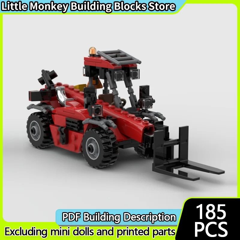 City Car Model MOC Building Bricks Classic Engineering Telehandler Modular Technology Children Holiday Gifts Assemble Toys Suit