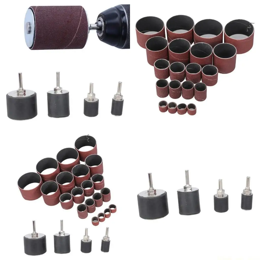 A2BE 16x Sanding Drum #60 #80 #120 for Contouring Buffing out Irregular Tools