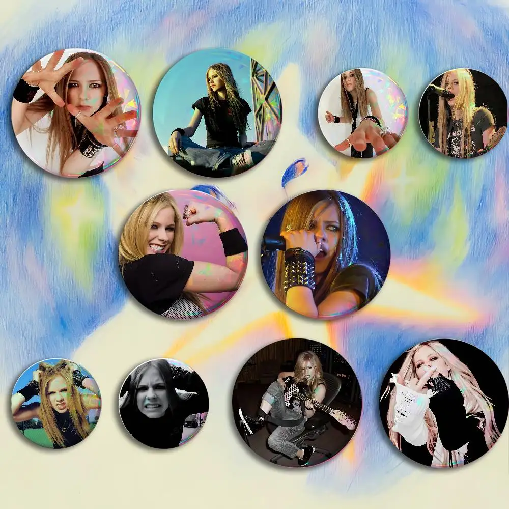A-avril lavigne Button Badge Set Pin Single Pack Anime Merch for Ita Bags Badge Collectible Buttons