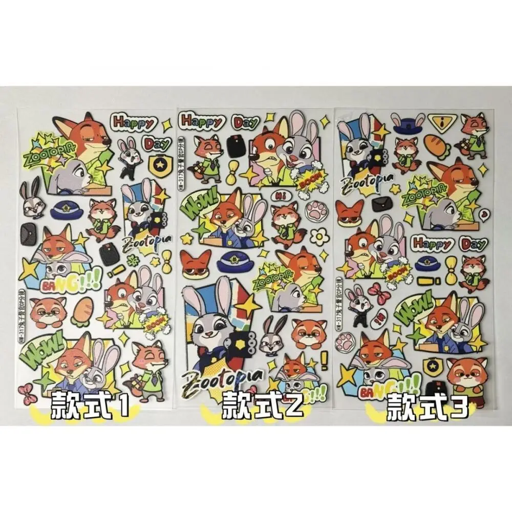 

Disney Zootopia Judith Hopps Nick Wilde наклейка для ноутбука маникюр украшение Diy чехол для телефона компьютер чашка воды подарок на день рождения для девочки