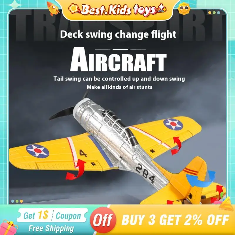 

2.4G RC EPP Foam Fixed Wing Aircraft Remote Control Four-channel Outdoor Flip Stunt Plane 6 Axis Gyroscope Kids Toys Boys Game