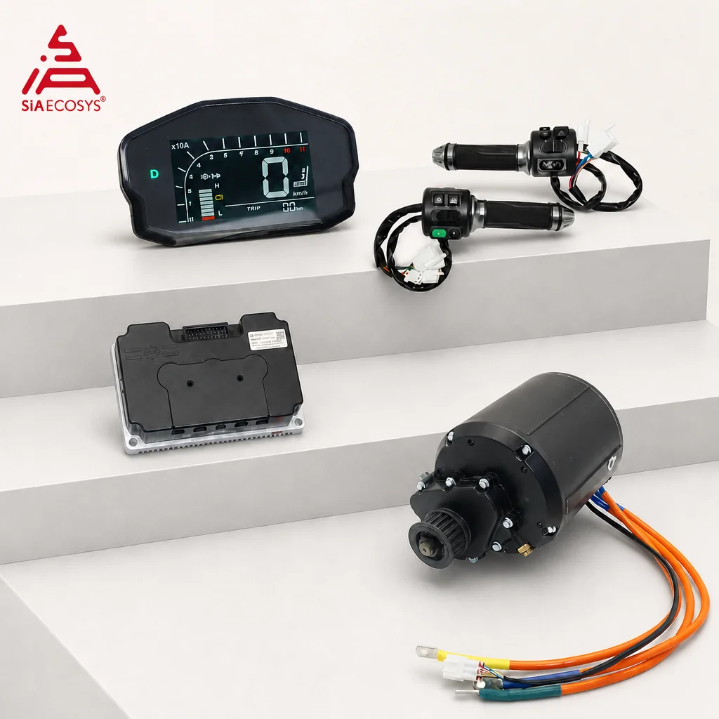 QSMOTOR QS138 V3 90H 4000W Liquid Cooled Mid Drive Kit with FarDriver ND72680 Programmable Controller