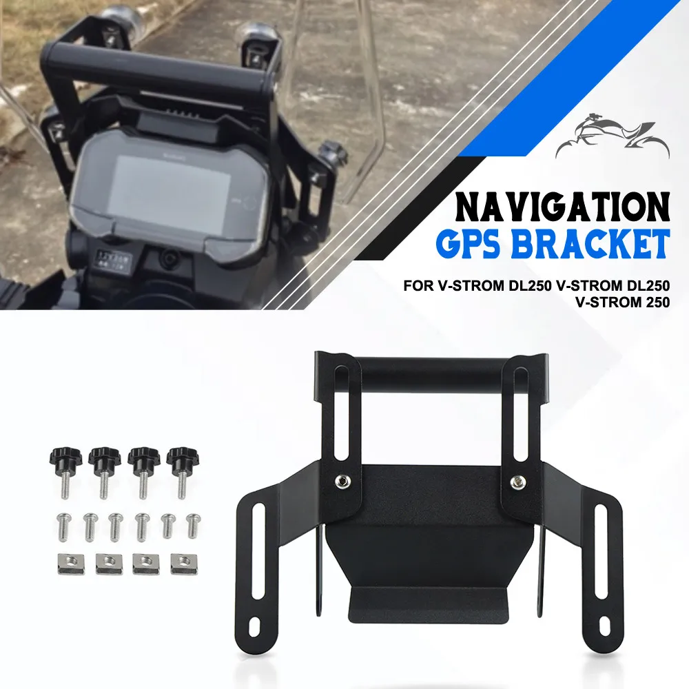 For SUZUKI V-STROM DL250 V-STROM DL250 V-Strom 250 Motorcycle Navigation Plate Bracket GPS Mobile Phone Holder Stand Support