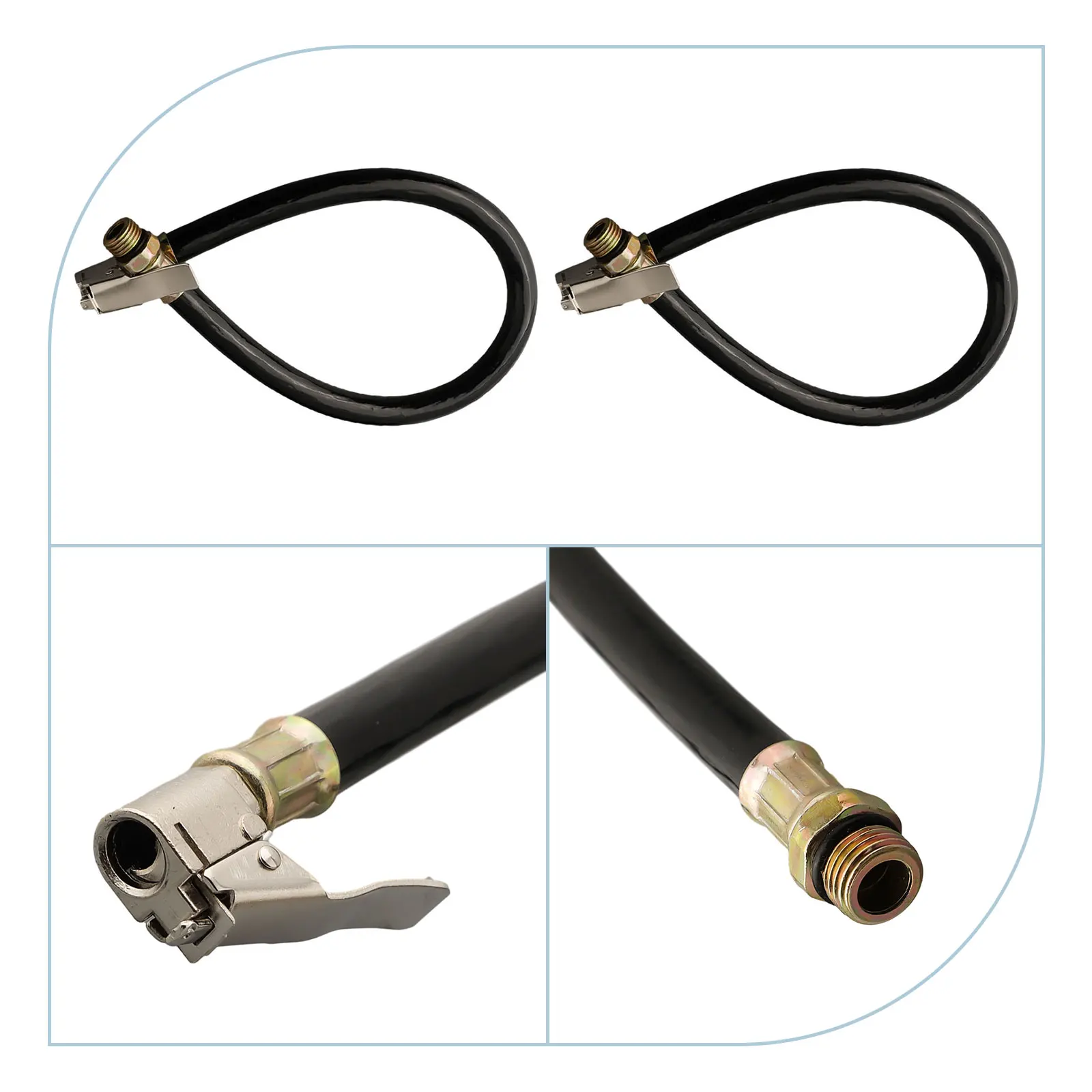 

Измеритель давления воздушных шин для накачивания шин Надежно проверка и накачка ваших шин с помощью двух автоматических шлангов для накачивания Компактный дизайн