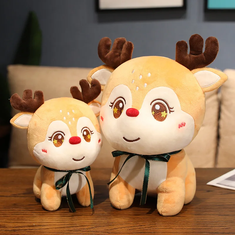 22/25/35cm Christams Plush Toy Christmas Santa Claus Elk Stuffed Festival Doll Best Gifts For Children