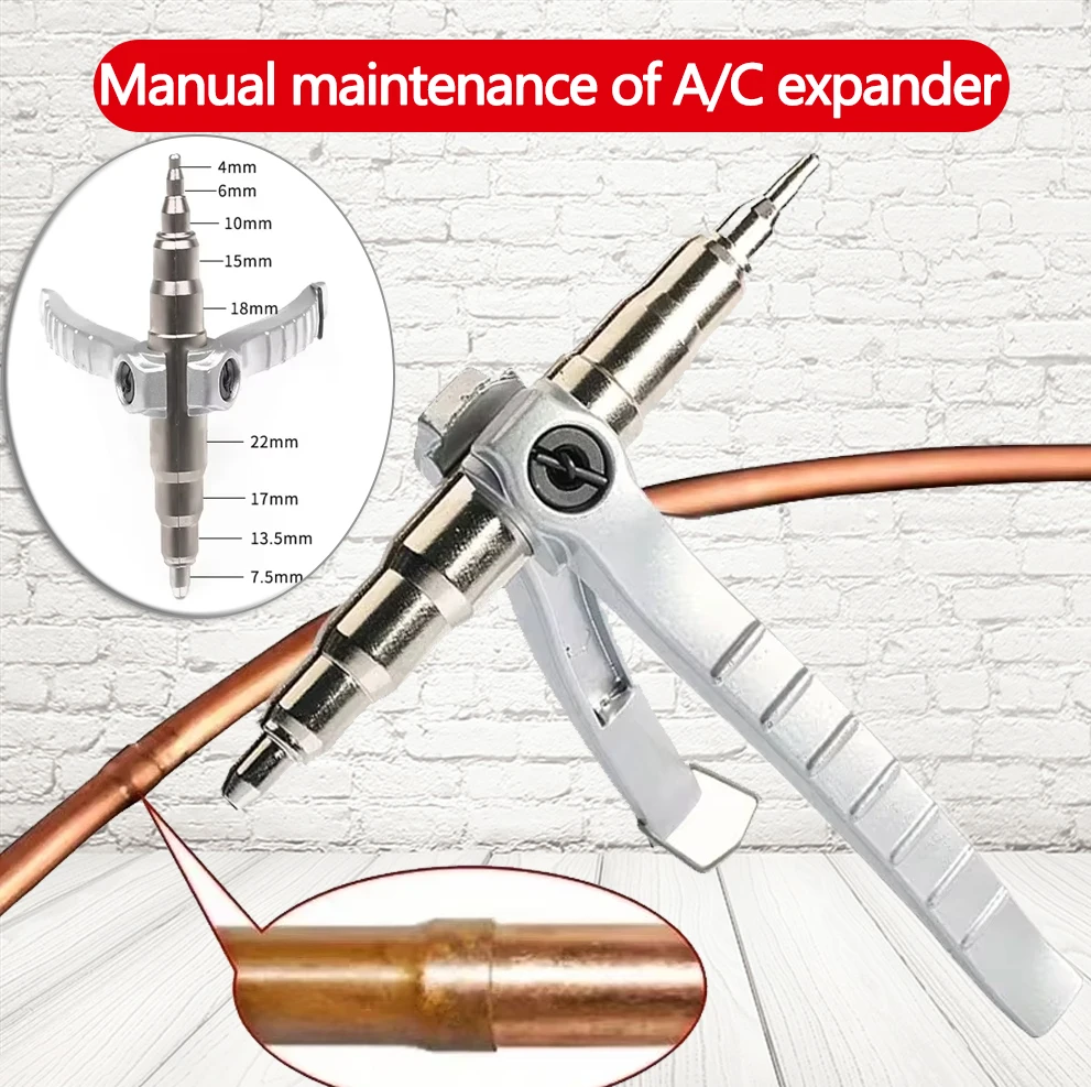 Soft Copper Tube Expander Manual Refrigeration Install Hand Expanding For Repairing Connecting Refrigeration Air Conditioner
