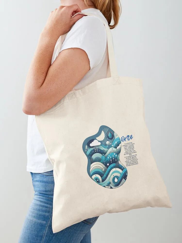 

water definition Tote Bag sacs de shopping Beach bag tote bags cloth bags sac pour femme