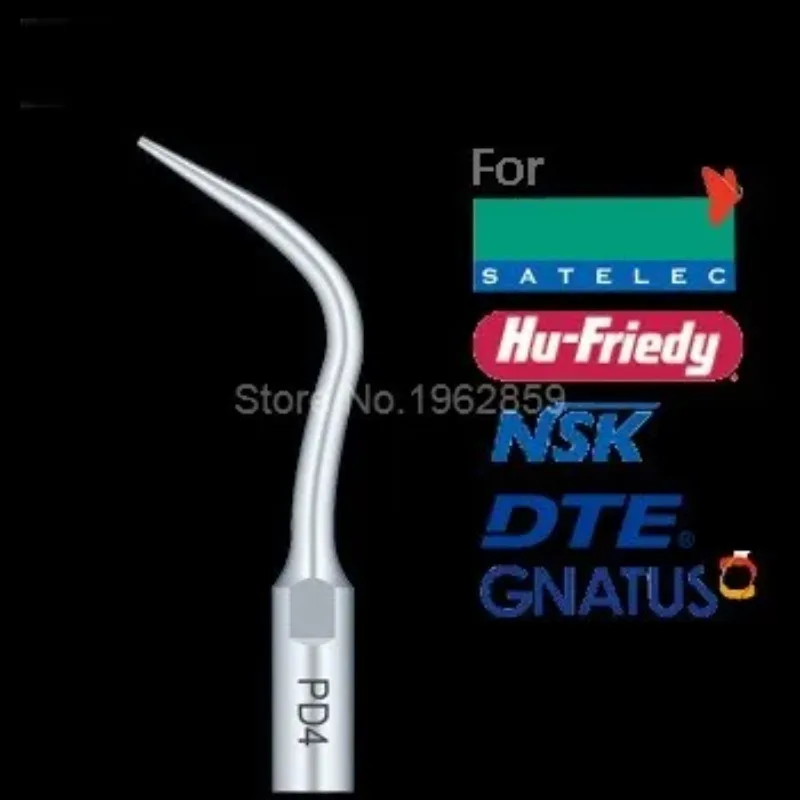 

5 шт. PD4 наконечники для зубного скейлера, стоматологическое оборудование, отбеливание зубов, ультразвуковой наконечник для стоматологического скейлера PD4 для SATELEC NSK GNATUS DTE