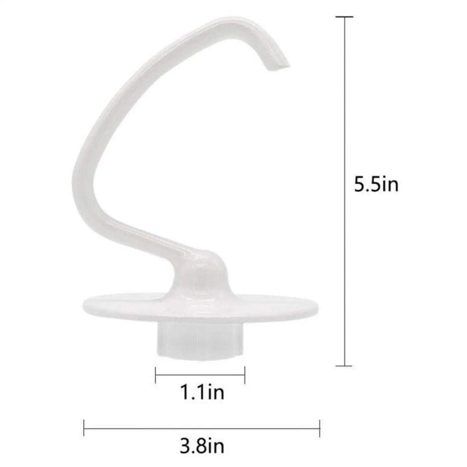 1pc Premium K45DH Anti-stick Dough Hook for 4.5 QT Stand Mixers