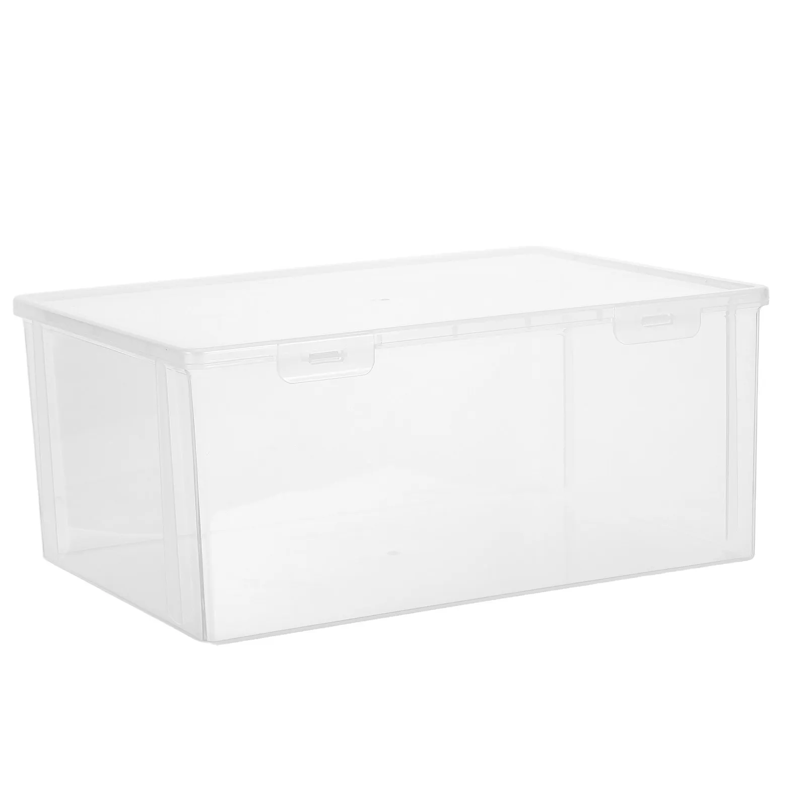 Clear Plastic Cd Storage Case Stackable Desktop Organizer Large Capacity 11.9x8.5 Inches Sturdy Holder for Home Office Dvd Disc