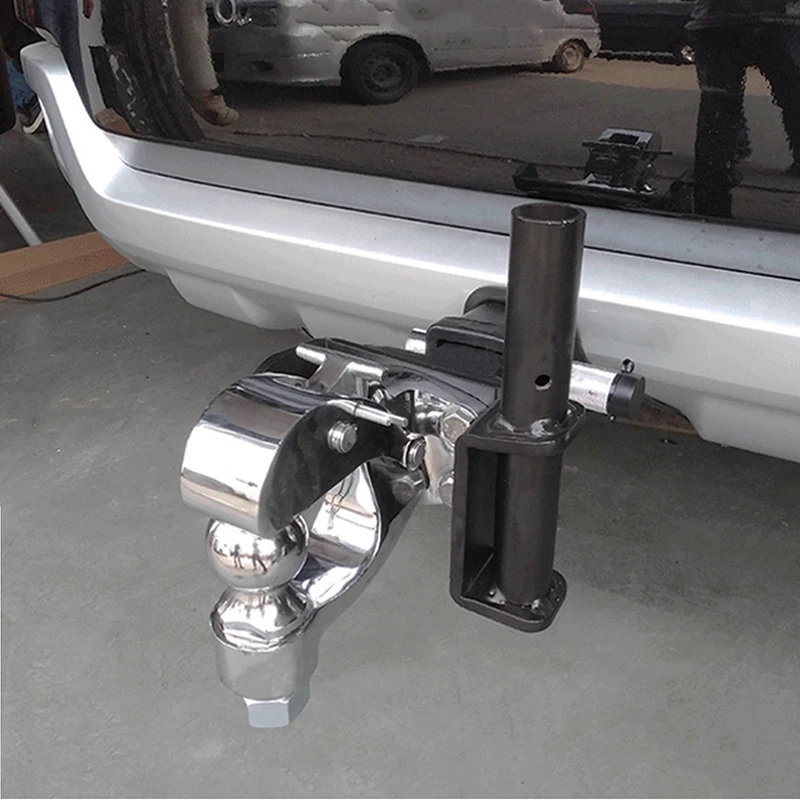 Modified Flagpole Stand Trailer Pintle Hook Car Truck SUV Flag Pole Holder Hitch Ball Mount RV Parts Camper Caravan Accessories