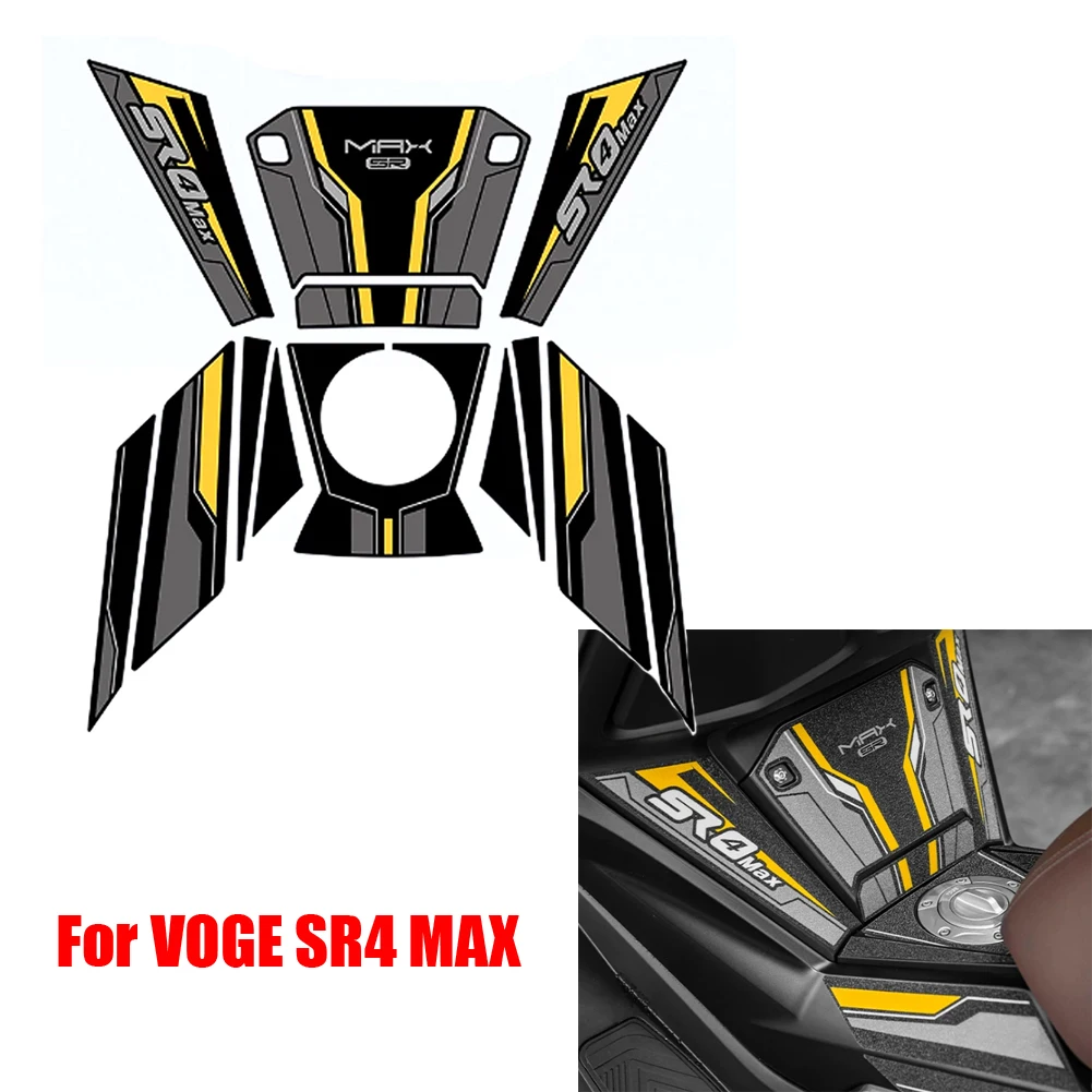 Motorcycle For LONCIN VOGE SR4 MAX 2022-2025 Fuel Tank Sticker Side Decal Protector Tank Pads Gas Knee Grip Traction Sticker