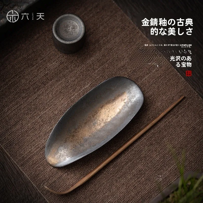 Luxury Cerc Tea Set Tea Ceremony Accories Gold Plated Lotus Tea Spoon Tea Spoon Tea Brewing Tools And Accories Kung ...