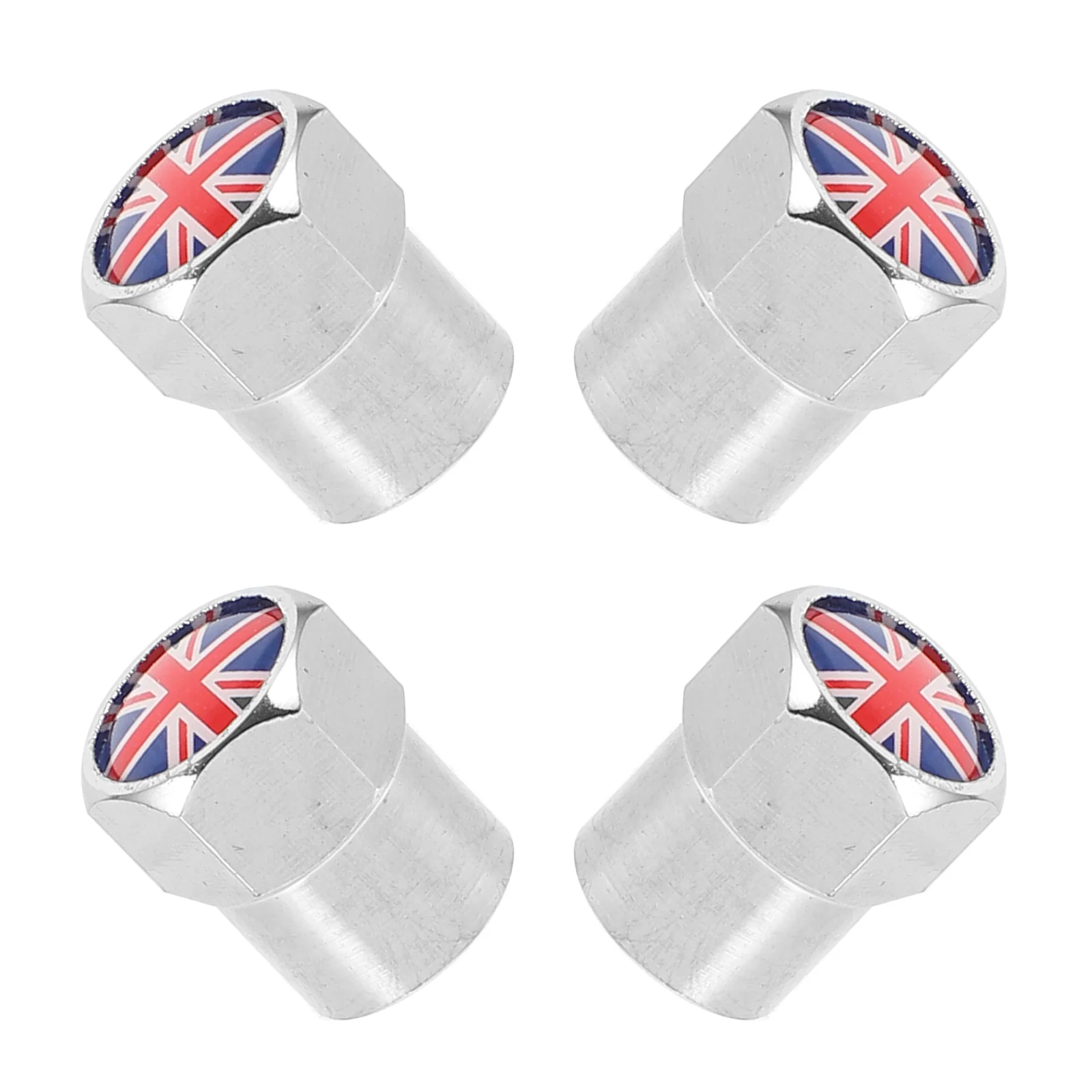 

4 Pcs Car Valve Cap Cover Gasket Tire Caps Motorcycle Truck Accessories Refit Universal Stainless Steel Stem