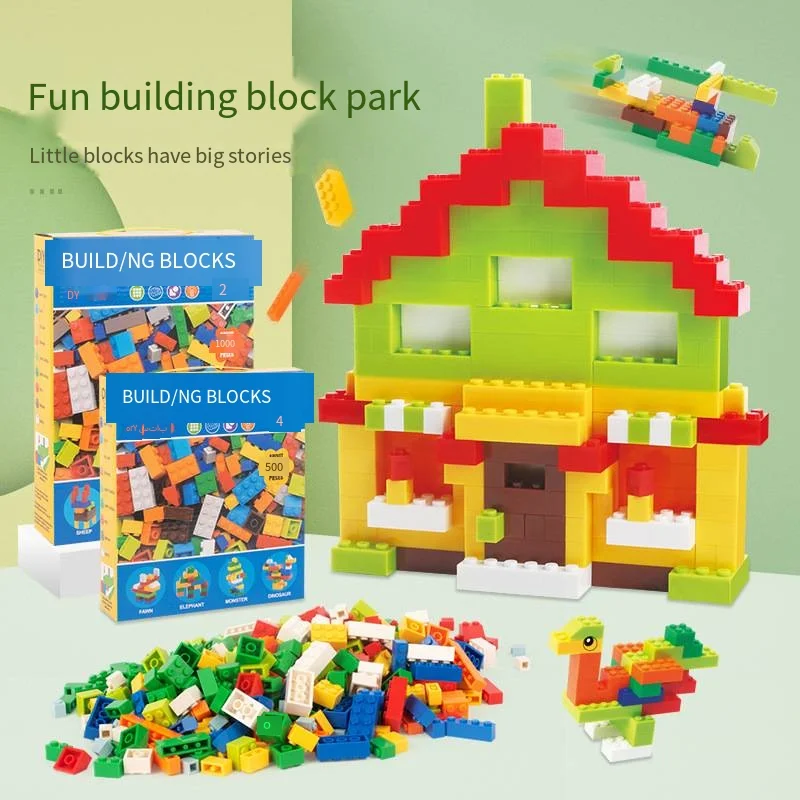 Building blocks small particle enlightenment building blocks Creative kindergarten educational children loose building blocks