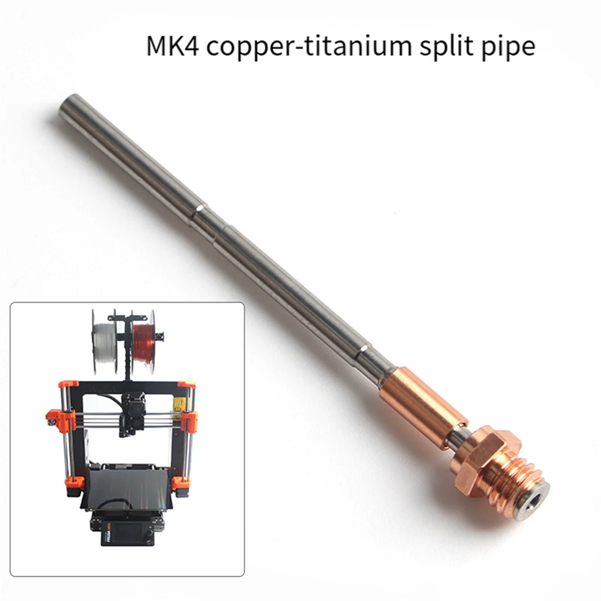 Pièce d'imprimante 3D en alliage de cuivre et de titane pour Prusa MK4, kit de gorge Hotend, accessoires