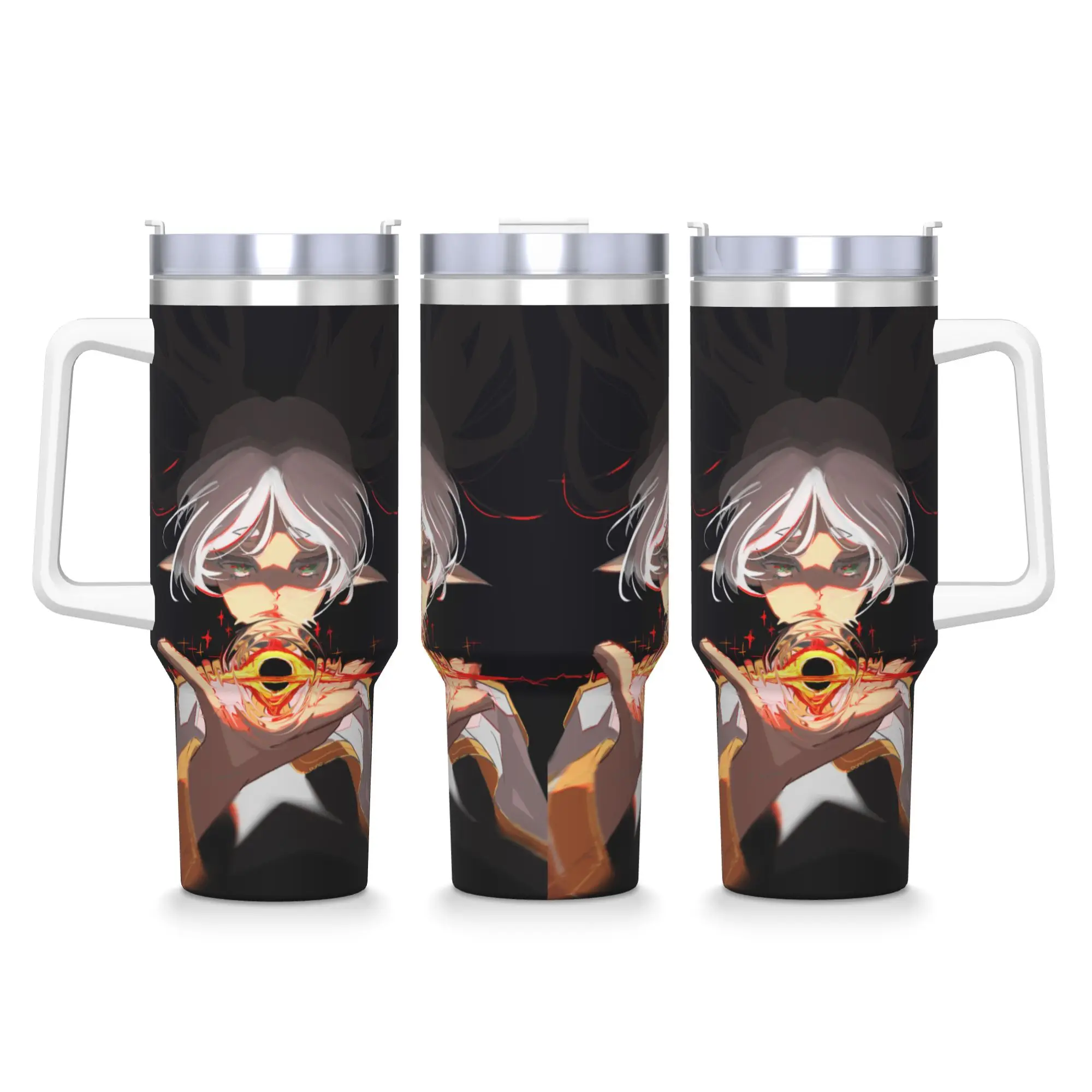 Stainless Steel Tumbler Frieren Beyond Journeys Mugs Cup  Cold Drink Heat Preservation 40oz Water Bottle Thermal Cups