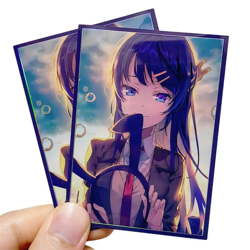 

60 шт./компл. Shadowverse Flash Card sleeve Sakurajima Mai WS OPTCG Аниме игра коллекция карт защитный чехол Подарочные игрушки 67x92 мм