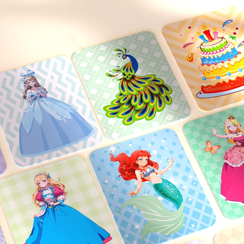 DIY Craft Kits Handmade Princess Dress 3D Pasted Painting Creative Toys Dress Up Doll With Colorful Princess Dress For Kids Gift