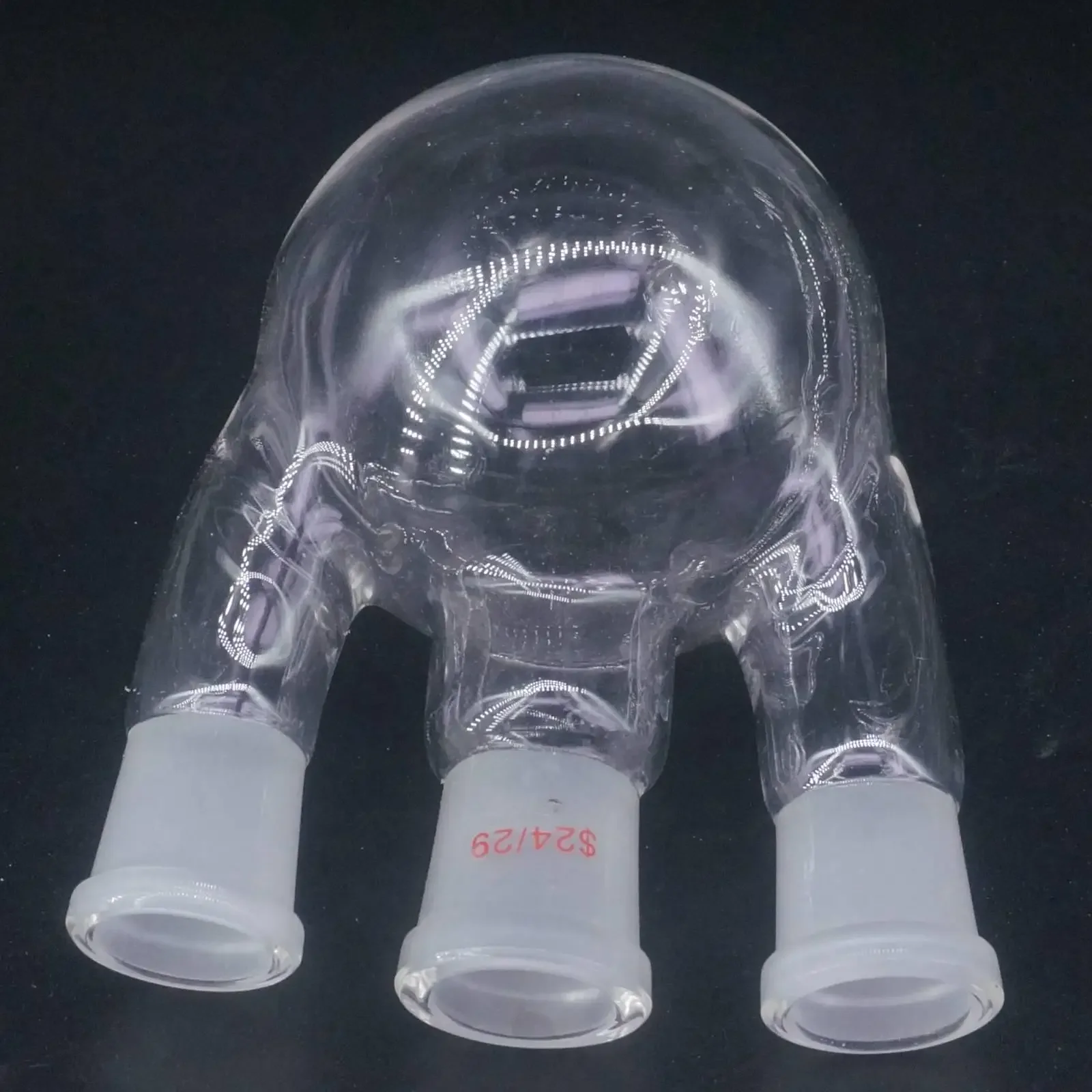 500ml 14/23 19/26 24/29 Central/Branch 3-neck Straight Joint Round Bottom Lab Glass Flask