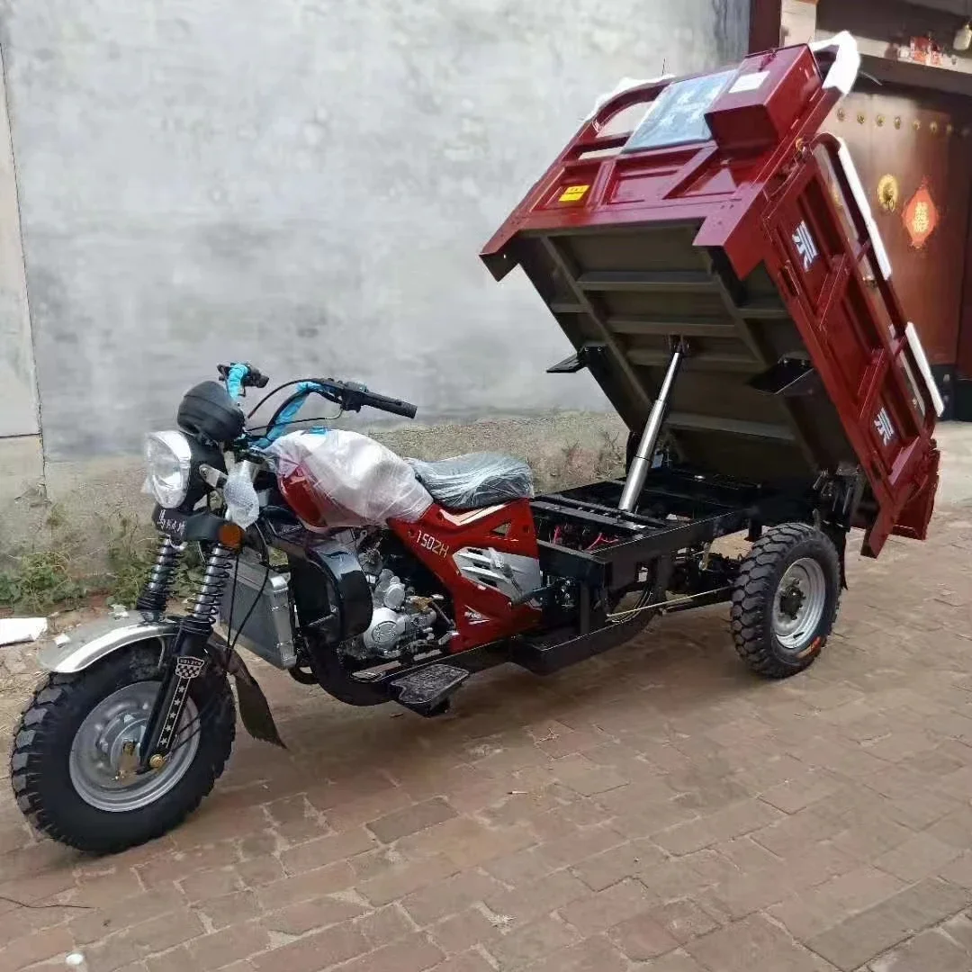 QK Factory Direct110cc-350cc Customized three wheel gasoline cargo motorcycles Heavy Delivery Petrol Truck Motorized Tricycle