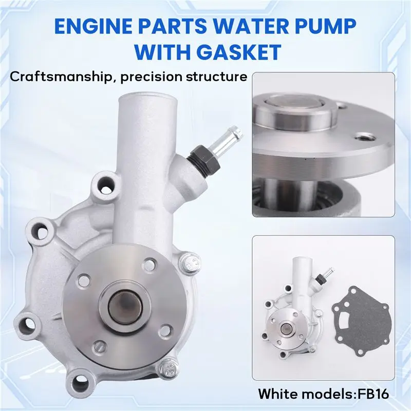 AU33-Engine Parts Water Pump With Gasket MM409302 For S4L S3L S3L2 K3B K3C K3D K3E K4F Hoflader Terex Iseki