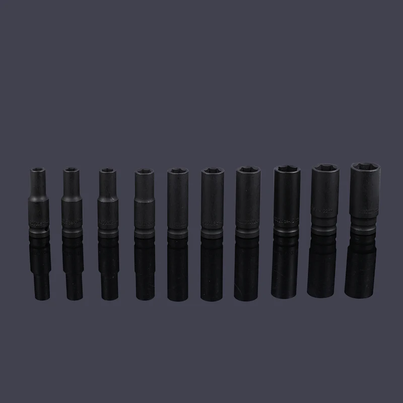 1/2 inch deep socket 10-11-12-14-16-17-19-21-22-24mm complete socket set impact wrench socket workshop mechanical tools