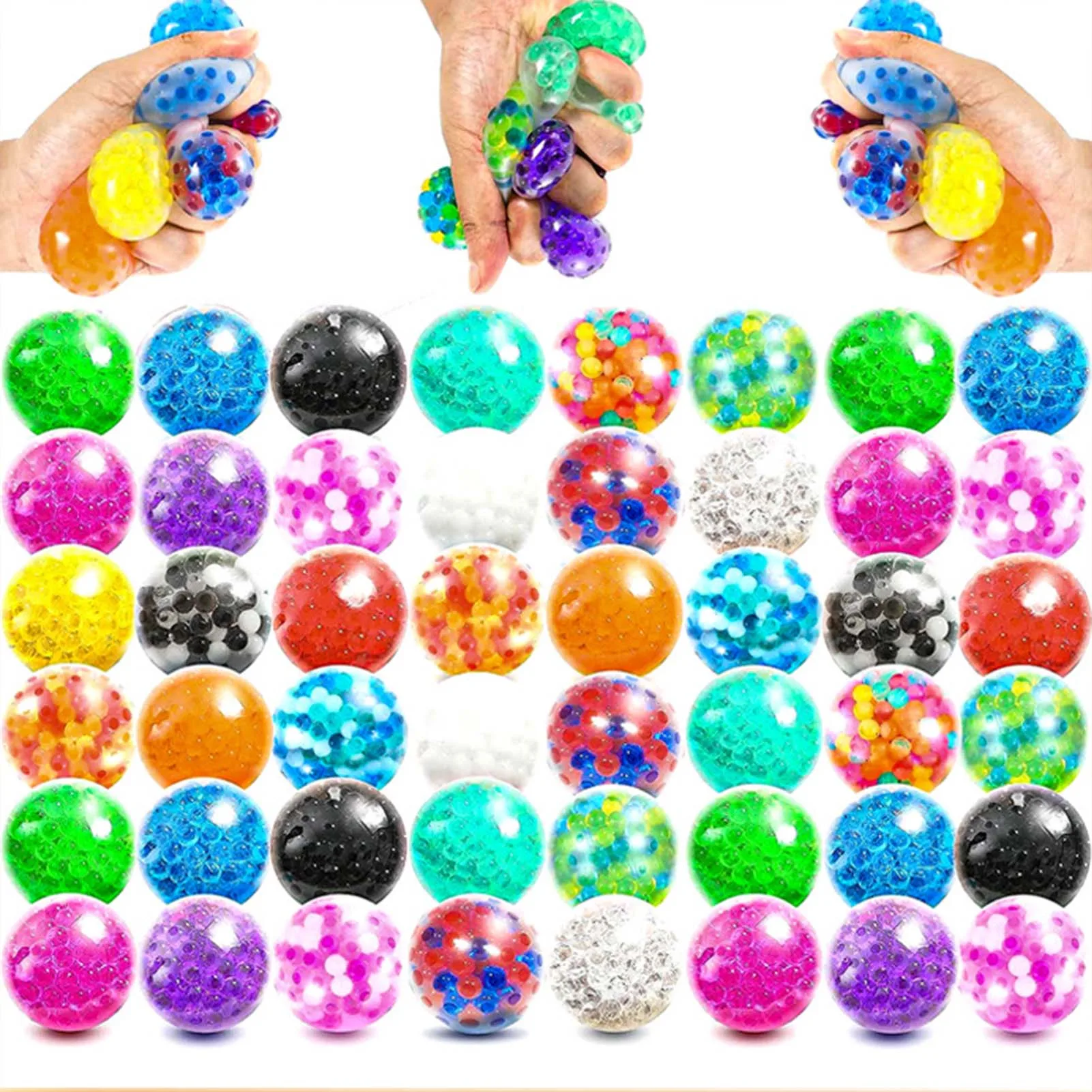 

Funny Round Ball Anti-stress Squeeze Toys Anti-Anxiety Stress Relieving Sensory Toys for Relieving Stress from Working Studying