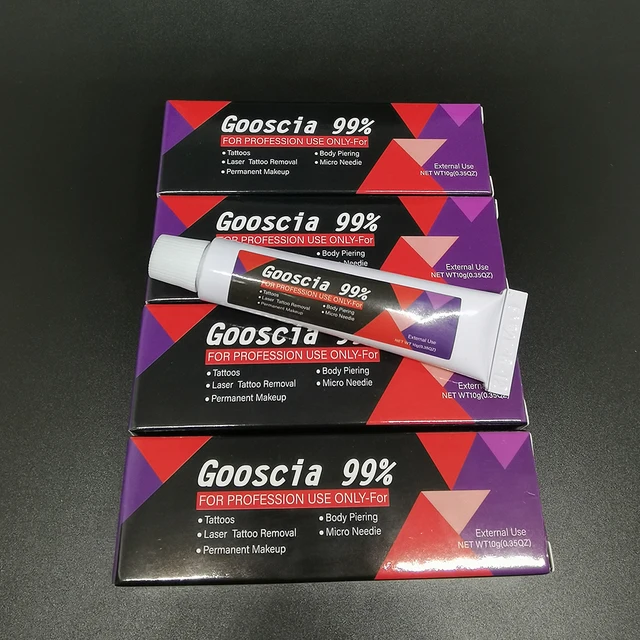 Nowy 99% krem do tatuażu Gooscia przed makijażem permanentnym Microblading usta brwi ciało uroda usuwanie tatuażu 10g