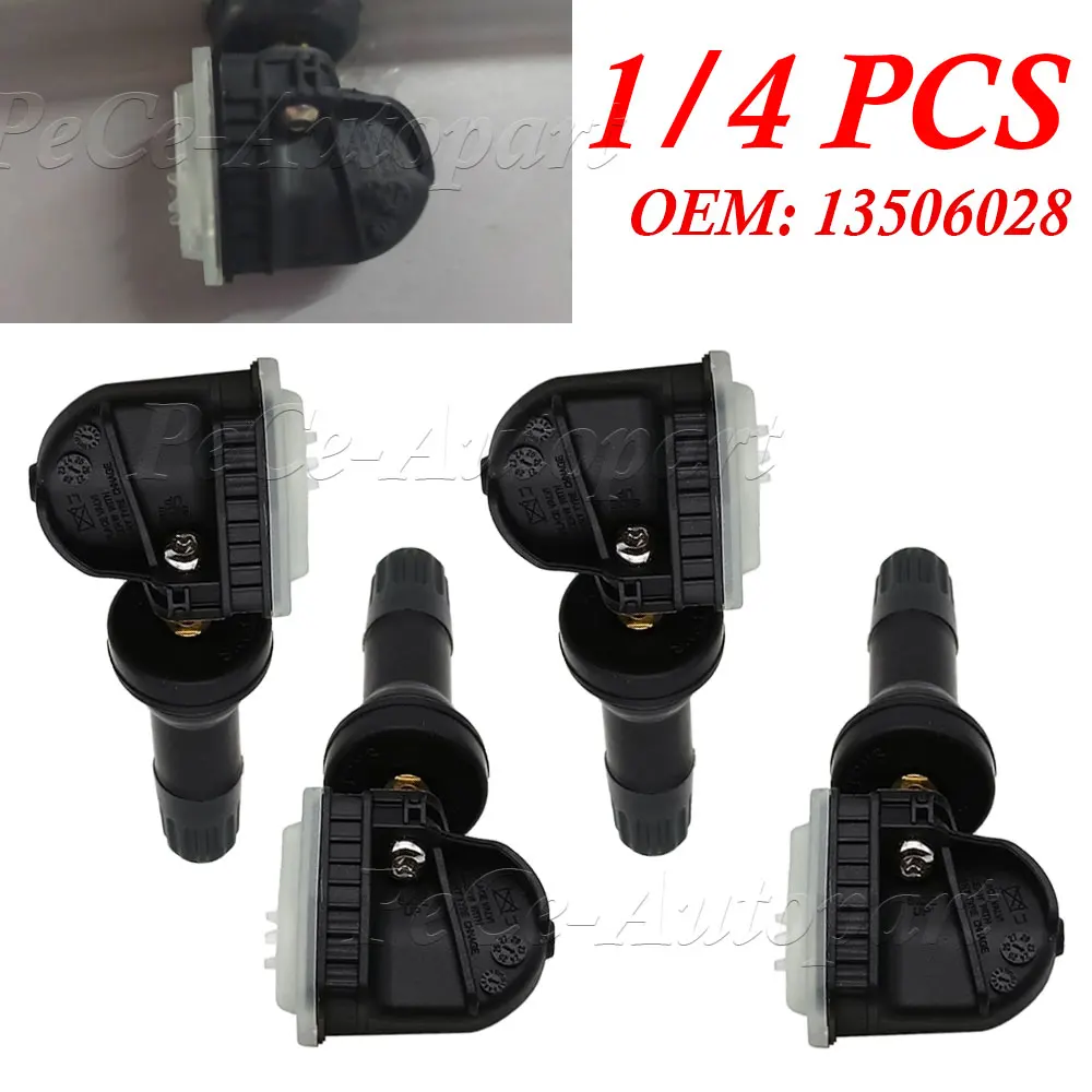 1/4PCS 13506028 Tire Pressure Monitor Sensor TPMS For Opel Adam Ampera Antara Astra J k Corsa D Insignia Meriva B Mocha Zafira C