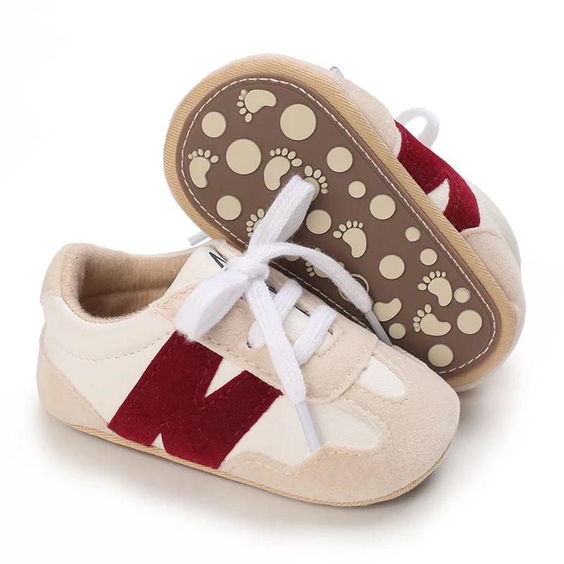 Yibubu Baby Blue Shoes Cute Fashion Simple And Generous Indoor Soft Soled Non-slip Toddler Shoes Suitable For Spring And Autumn