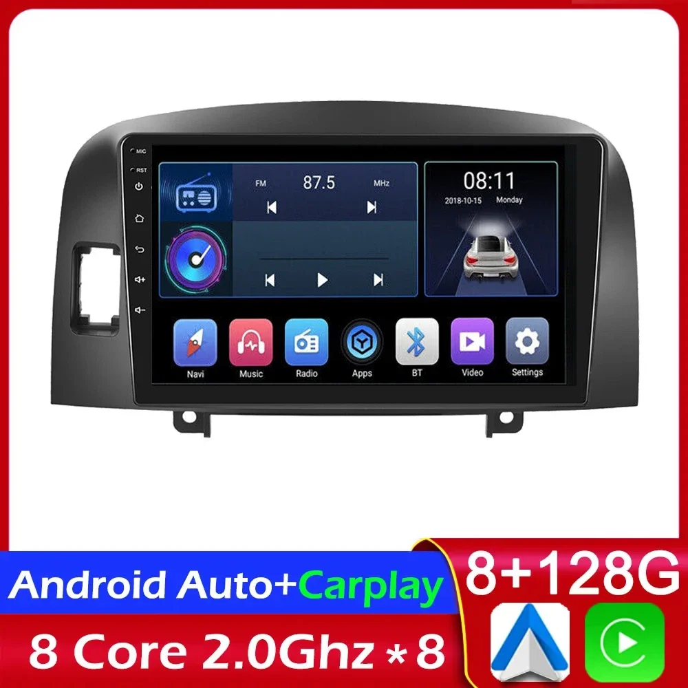 

Автомобильный видео мультимедийный Авторадио плеер 4G для Hyundai Sonata NF 2004-2007 2008 экран carplay SWC GPS-навигация головное устройство