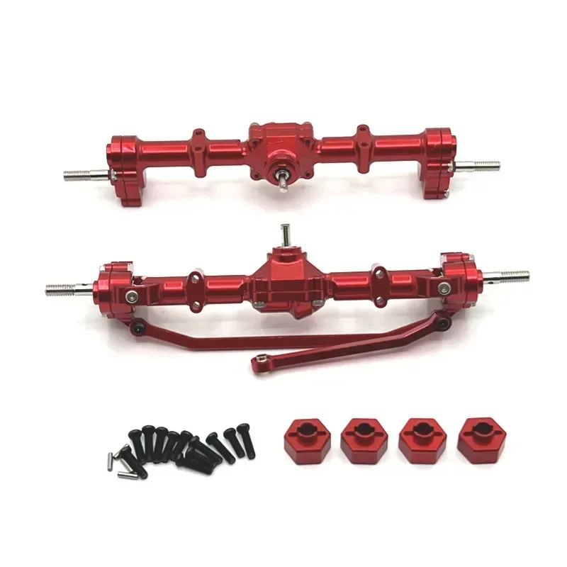MN 1/12 MN168 Metal Portal Axle Kit Front and Rear Axle Assembly 12mm Adapter For RC Car Upgrade Parts