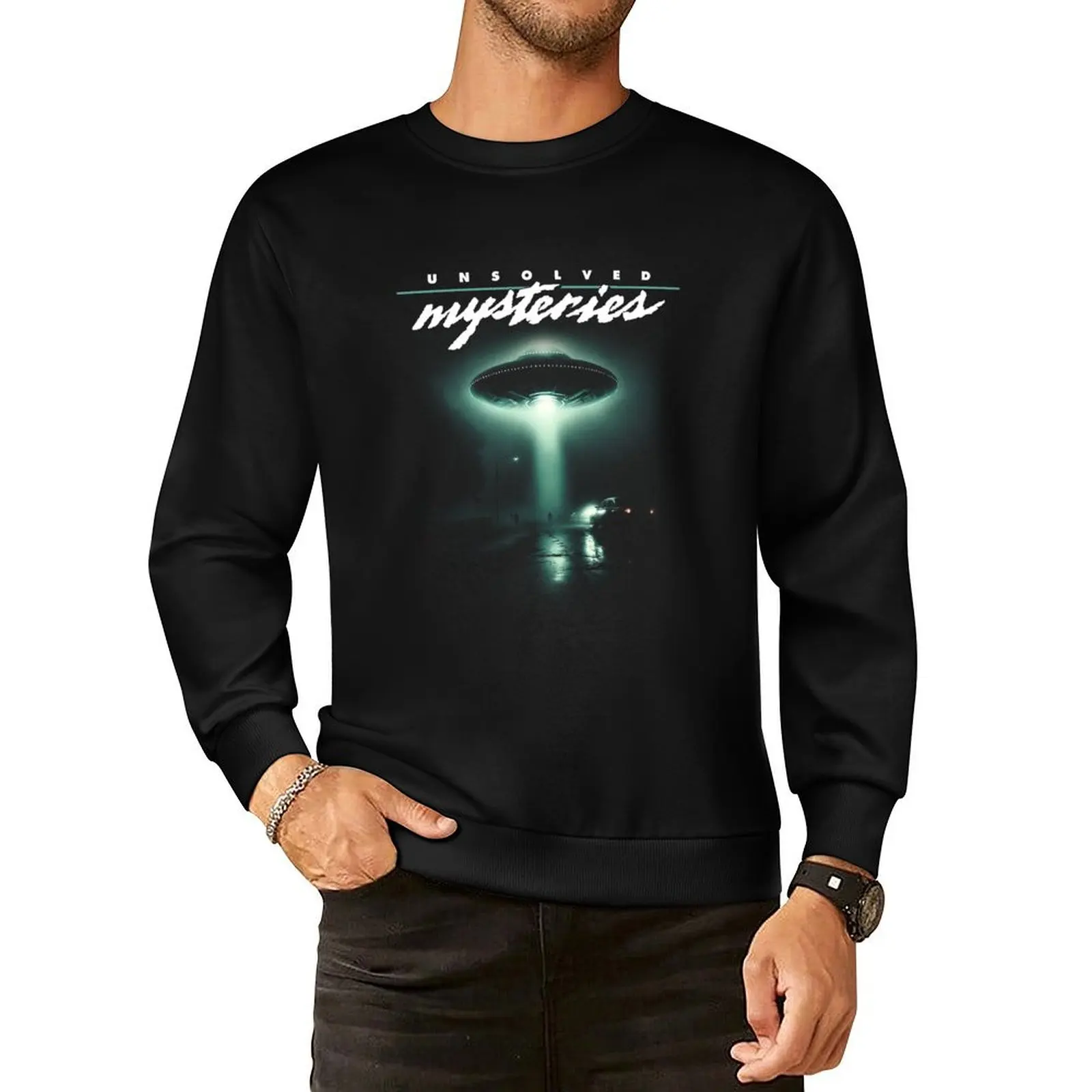 

Unsolved Mysteries - UFO Pullover Hoodie male clothes men's sweat-shirt streetwear men men's sweatshirt