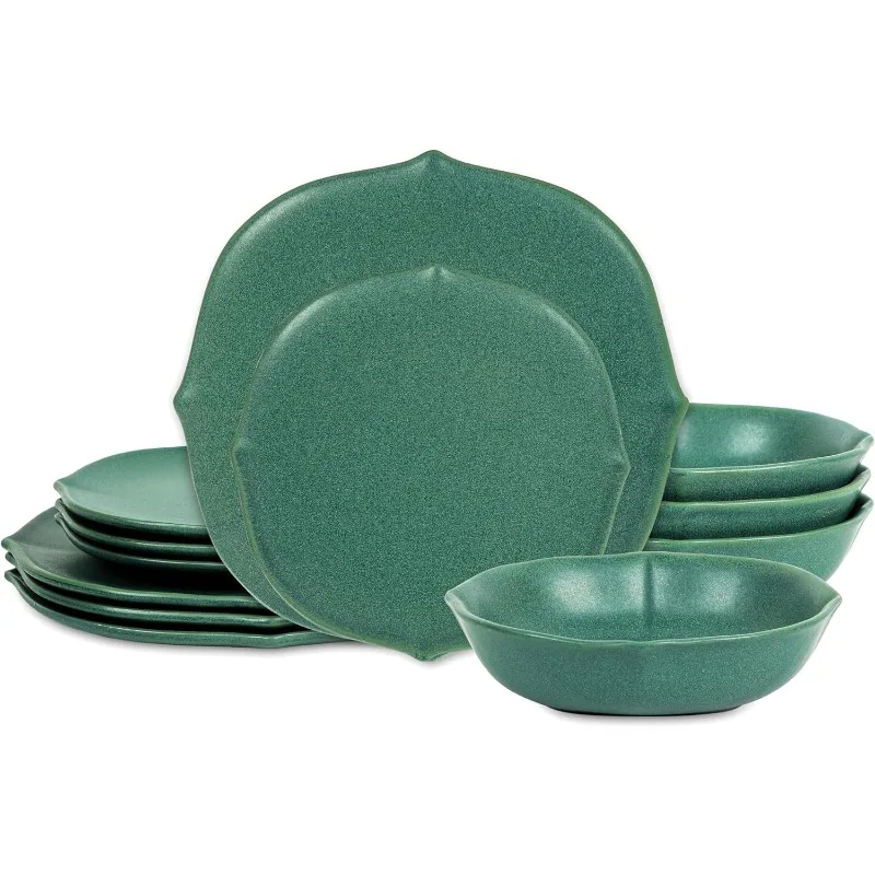 Baskerville 12-Piece Dinnerware Set Stoneware,