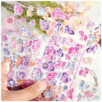 Top-Grade Bright My Little Pony 3d Interest Relief Sticker Children Cartoon Crystal Mobile Phone Gooka Stickers