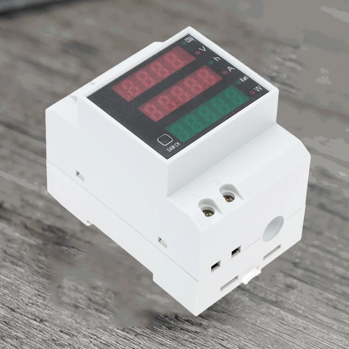 

Rail Volt Amp Power Meter Ac 80-300V 100a Built-in Ammeter Voltmeter Wattmeter for Backup Generator Home Power Supply Monitoring