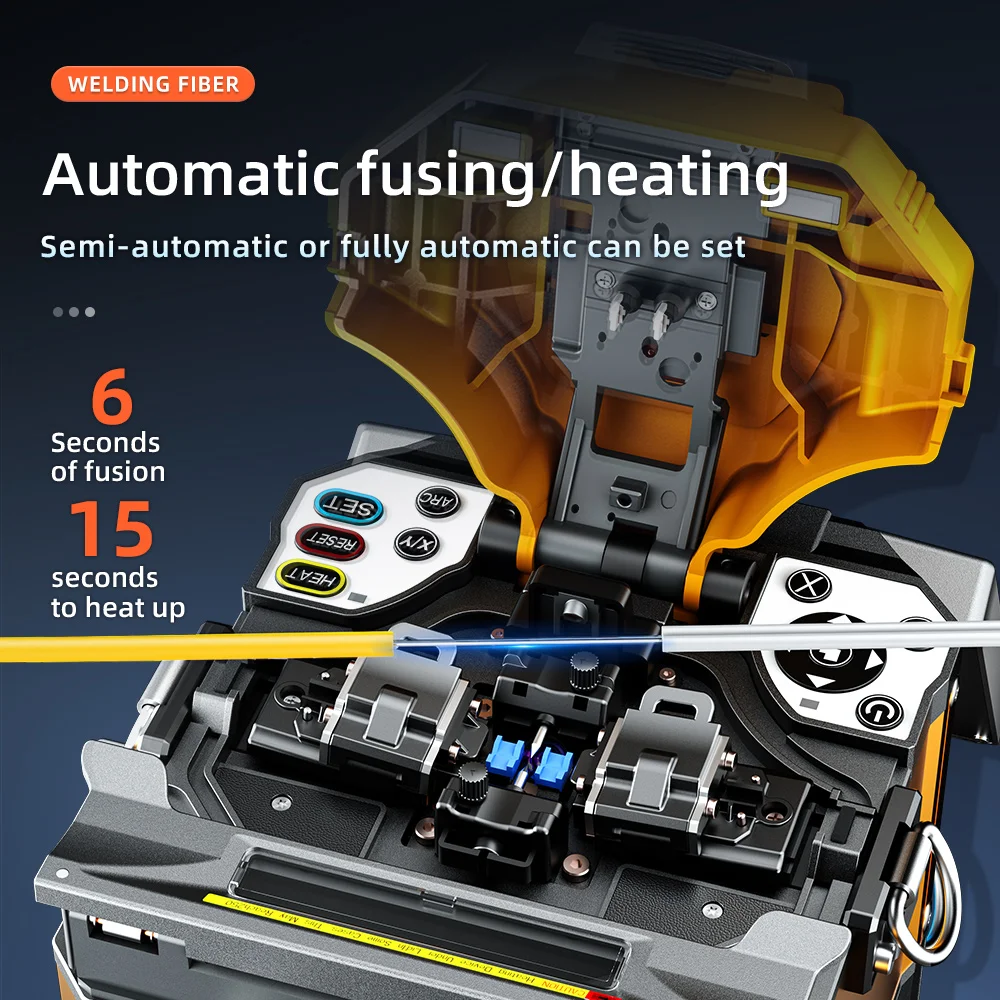 

A-86S Automatic Fiber Optic Fusion SplicerOptical Core Welder Splicing Machine 8 languages