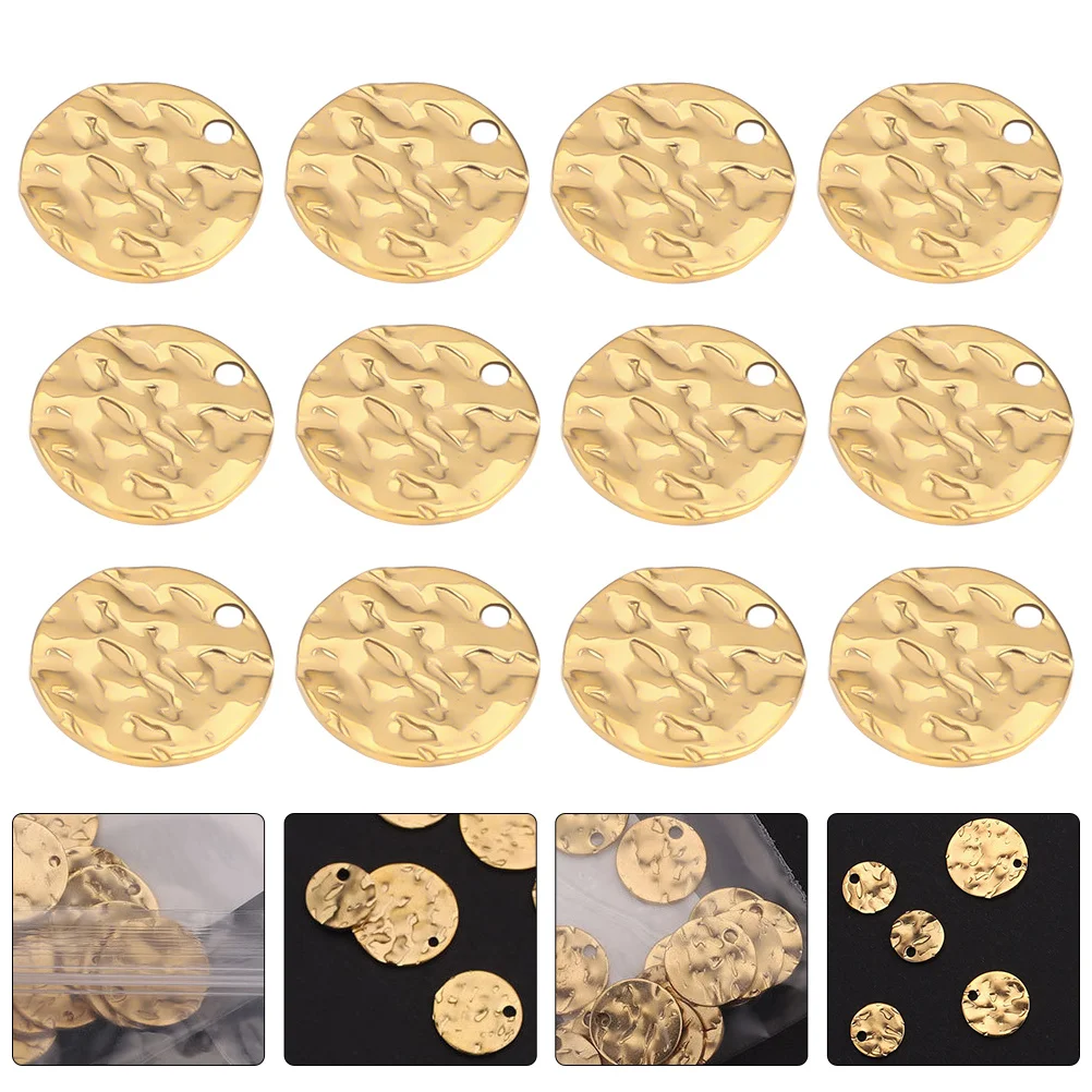 

20pcs Stainless Steel Diy Pendants For Jewelry Making Necklace Bracelet Charms Craft Supplies Holiday Decor Metal Ornaments