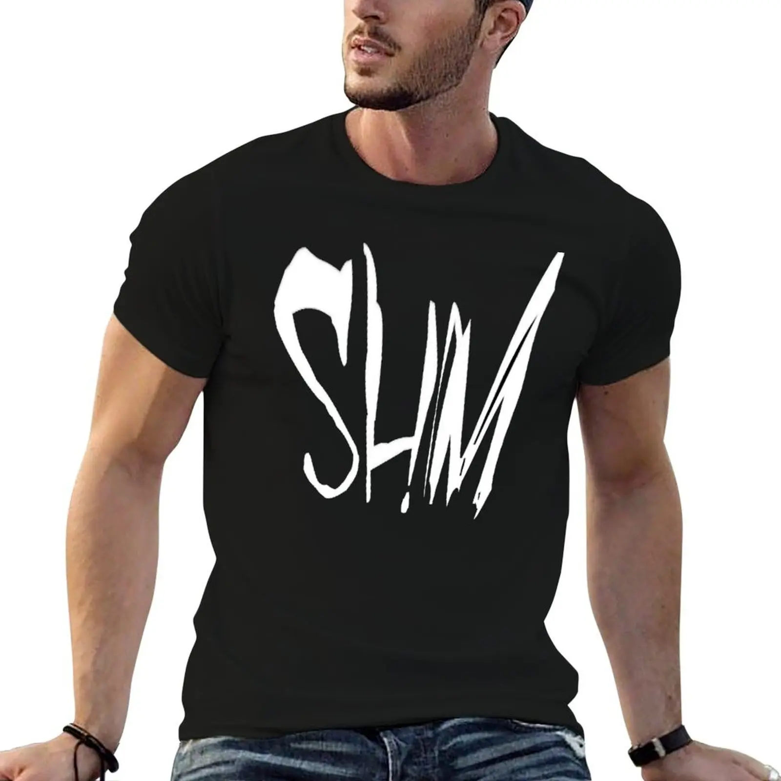 

Shm plain logo T-Shirt man t shirt heavy cotton cotton t shirt pack T-Shirt