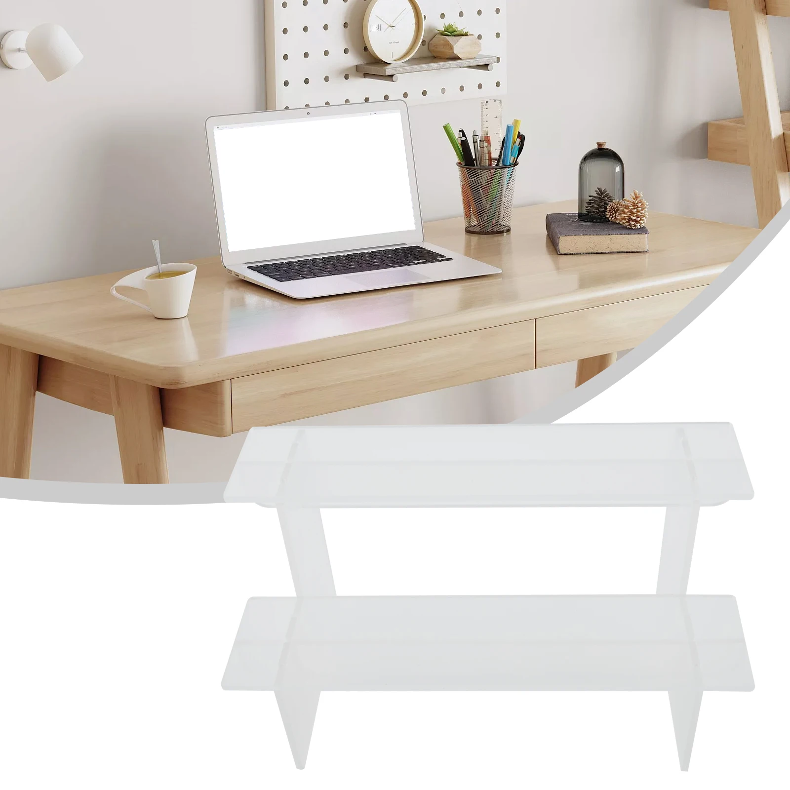 Multifunctional Acrylic Display Stand for Figures and Accessories Enhance Your Desktop with This Elegant Storage Solution