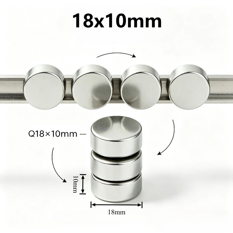18x10 N35 Round Neodymium Magnet Thick Cylinder Permanent Strong Rare Earth Magnet 18*10mm