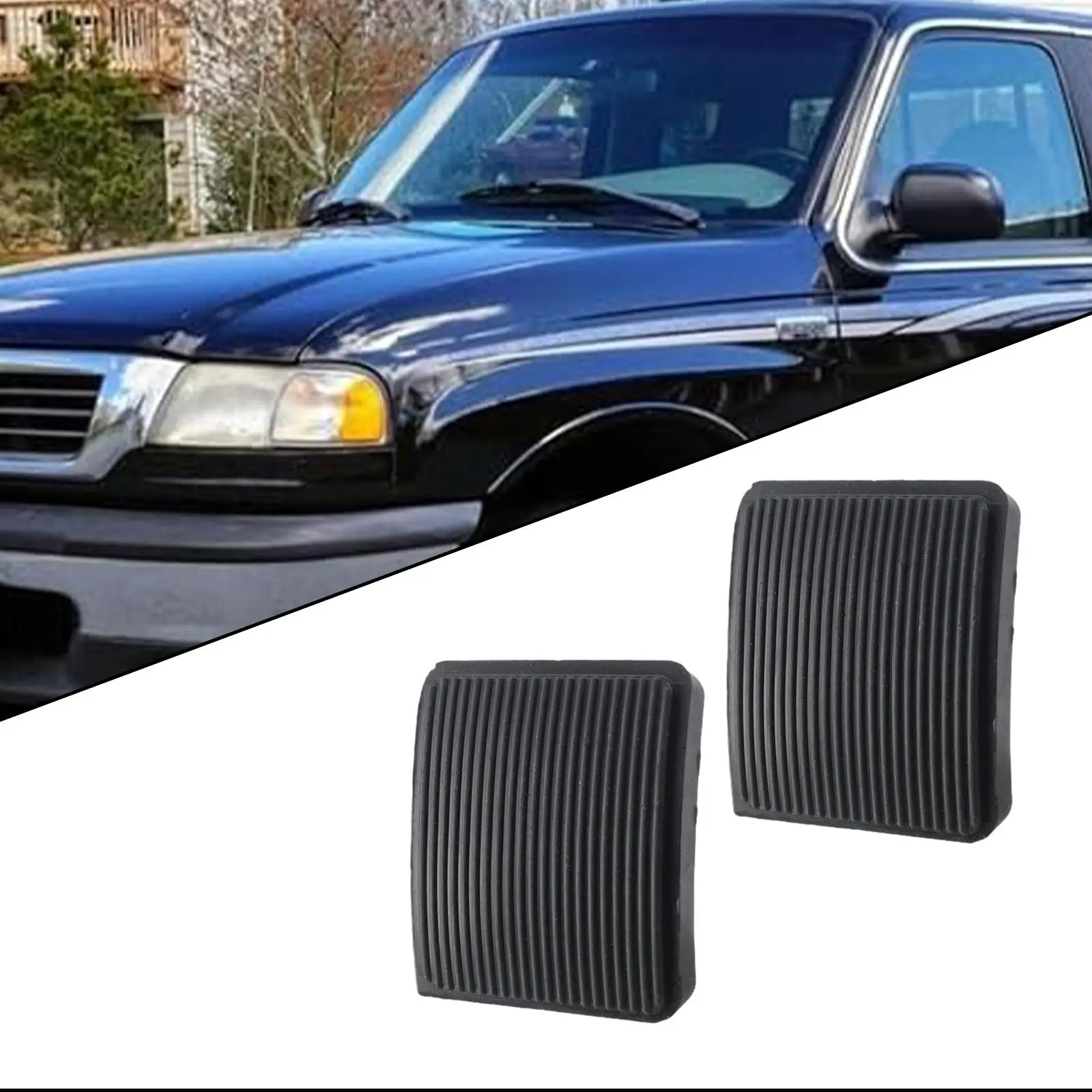 Reliable Automotive Brake Clutch Pedal Pads Set Professional Repair Parts Rubber Material for Ford Explorer Sport 2001 2003
