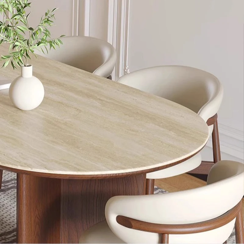 

Set for Hotel & Home Use Eco-Friendly & Waterproof Medieval Style Solid Wood Foldable Dining Table with Back Chair