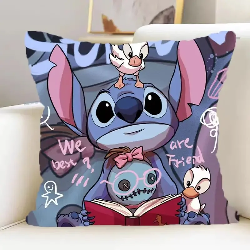 

Подушка Ститч Disney Kawaii аниме персонаж Лило и Ститч Милая периферическая мягкая двухсторонняя подушка для сна кукла детские игрушки подарки для девочек