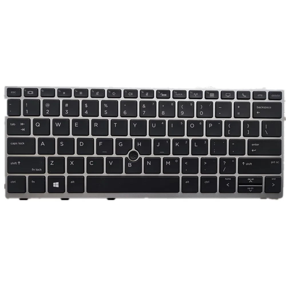 Laptop Keyboard For HP EliteBook x360 830 G5 Black US English Layout