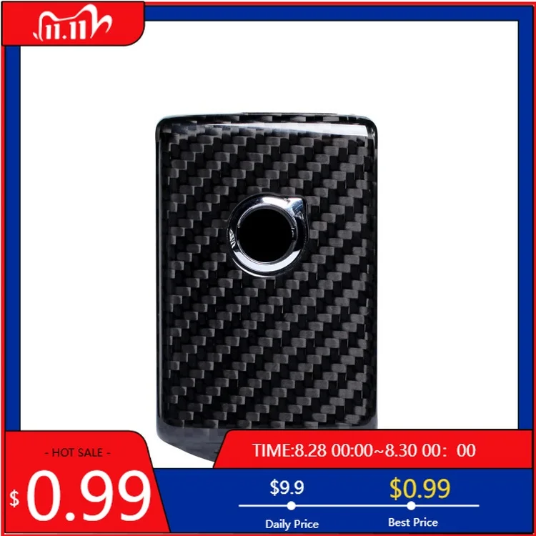 

Внутренние наклейки, чехол для ключей от автомобиля, брелок из углеродного волокна для Volvo XC60 XC90 S90 V90 2018 2019, аксессуары для стайлинга автомобилей